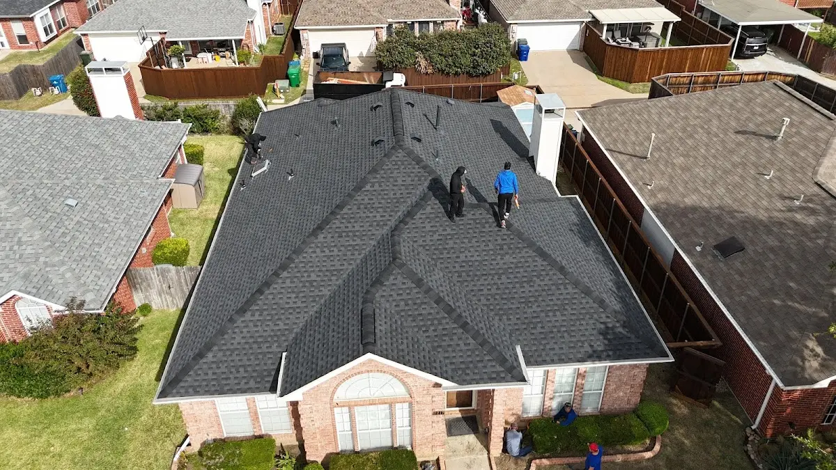 Commercial Roofing work in progress on a Atwater property